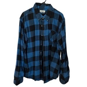 Magellan Outdoors Men’s Long Sleeve Classic Fit Plaid Button Up Shirt Sz XL GUC